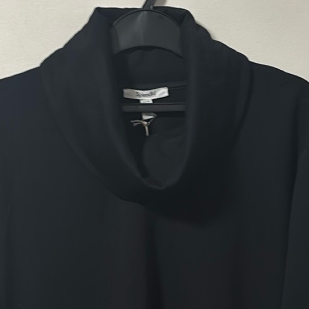 NWT SPLENDID (XS) Soft Fleece Plush Cowl Neck Pullover Casual Stretch Luxury - Picture 8 of 15